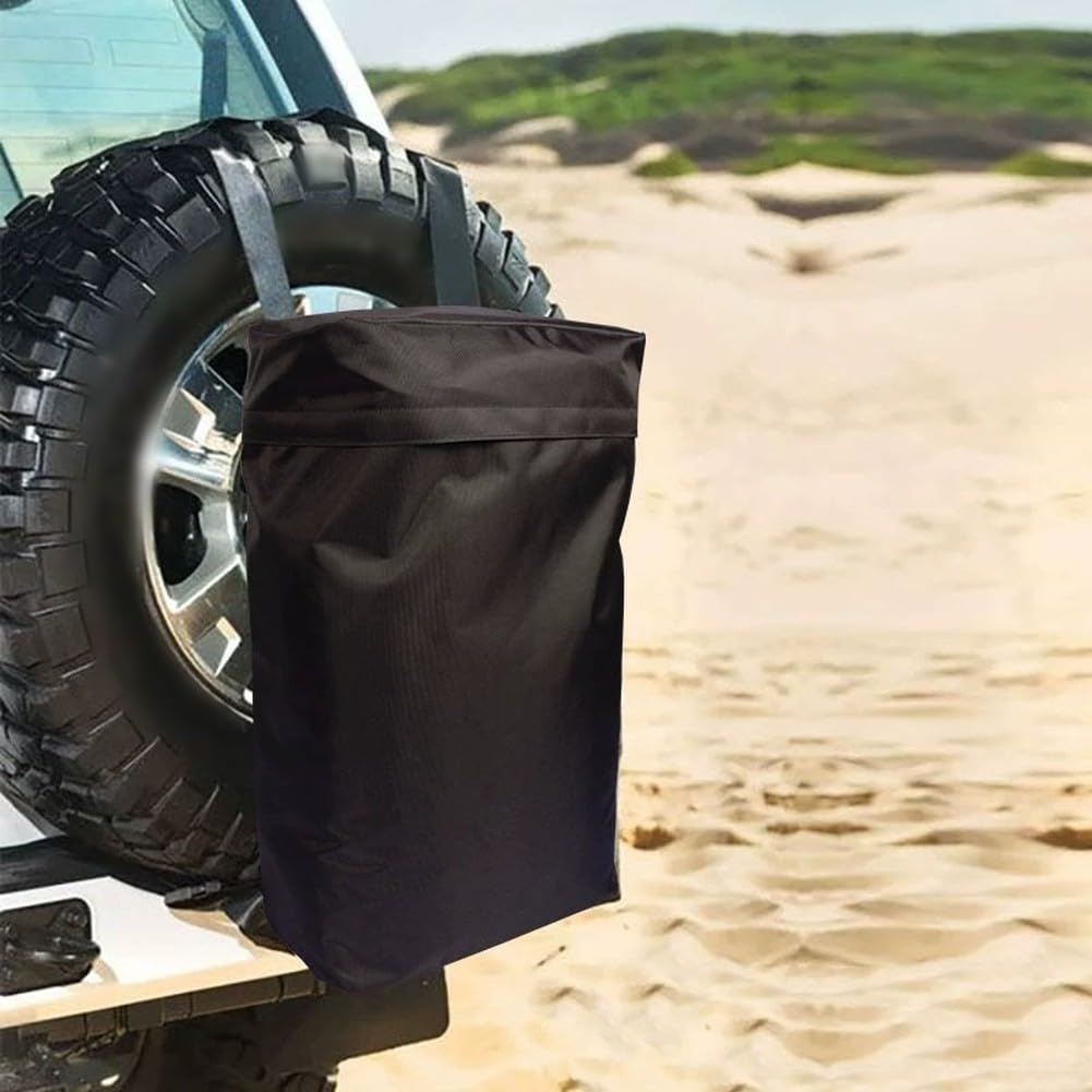 Worek na śmieci 36 x 21 x 60 cm torba do przechowywania narzędzi podróżnych, zapasowa torba na śmieci, do SUV-a zapasowa opona do sportów na świeżym powietrzu