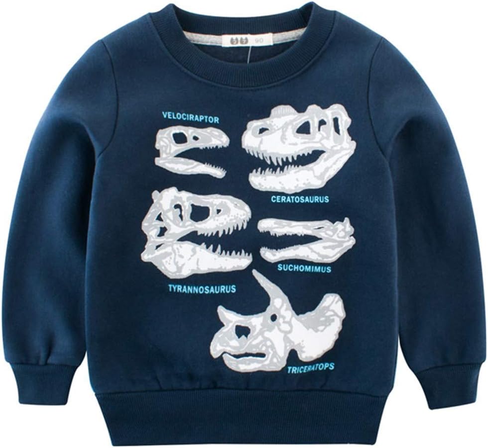 BesserBay Boys Shirts Toddler Long Sleeve Top Kids Football Tee Sweatshirt 2-10 Years