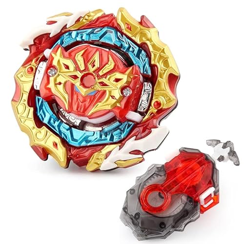 Toupie Bey Battling Toupie Burst Gyro Toy Set 1 Spining Tops (B-188) et Launchers (B-184) Grip Starter Combat Jeu, Cadeau de Jouet pour Enfants garçons âgés de 6 Ans et Plus Cover