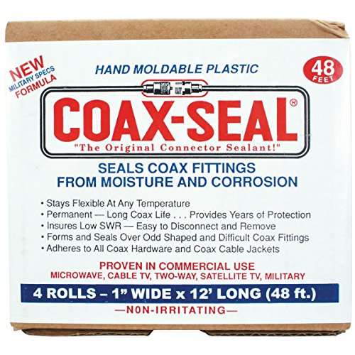 Coax Seal Moisture Proof Sealing Tape (4 rolls of 1