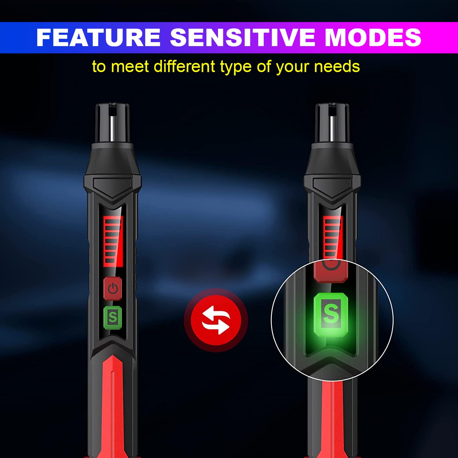 amiciSense Flammable Gas Leak Detector Pen 50~1000PPM with Visual and Audible Alarm 4