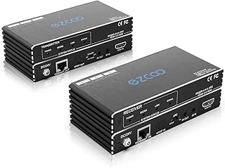 HDMI Extender ARC 4K 60Hz (4:4:4 8bit) HDR10 18Gbps by Cat5e Cat6 with SPDIF Toslink,Bi-Directional PoE+IR+CEC - 230ft 1080P,130ft 4K HDMI2.0 HDCP2.2, Atmos,DTS:X,4K Down-Scale,Slim Mini Case EX70H2