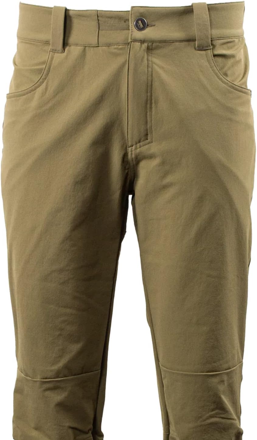 Pnuma Outdoors Pathfinder Pant, Dark Tan, 4-Way Stretch, Moisture-Wicking, 4-Pocket Design, YKK Zippers (PA-PT-DT)