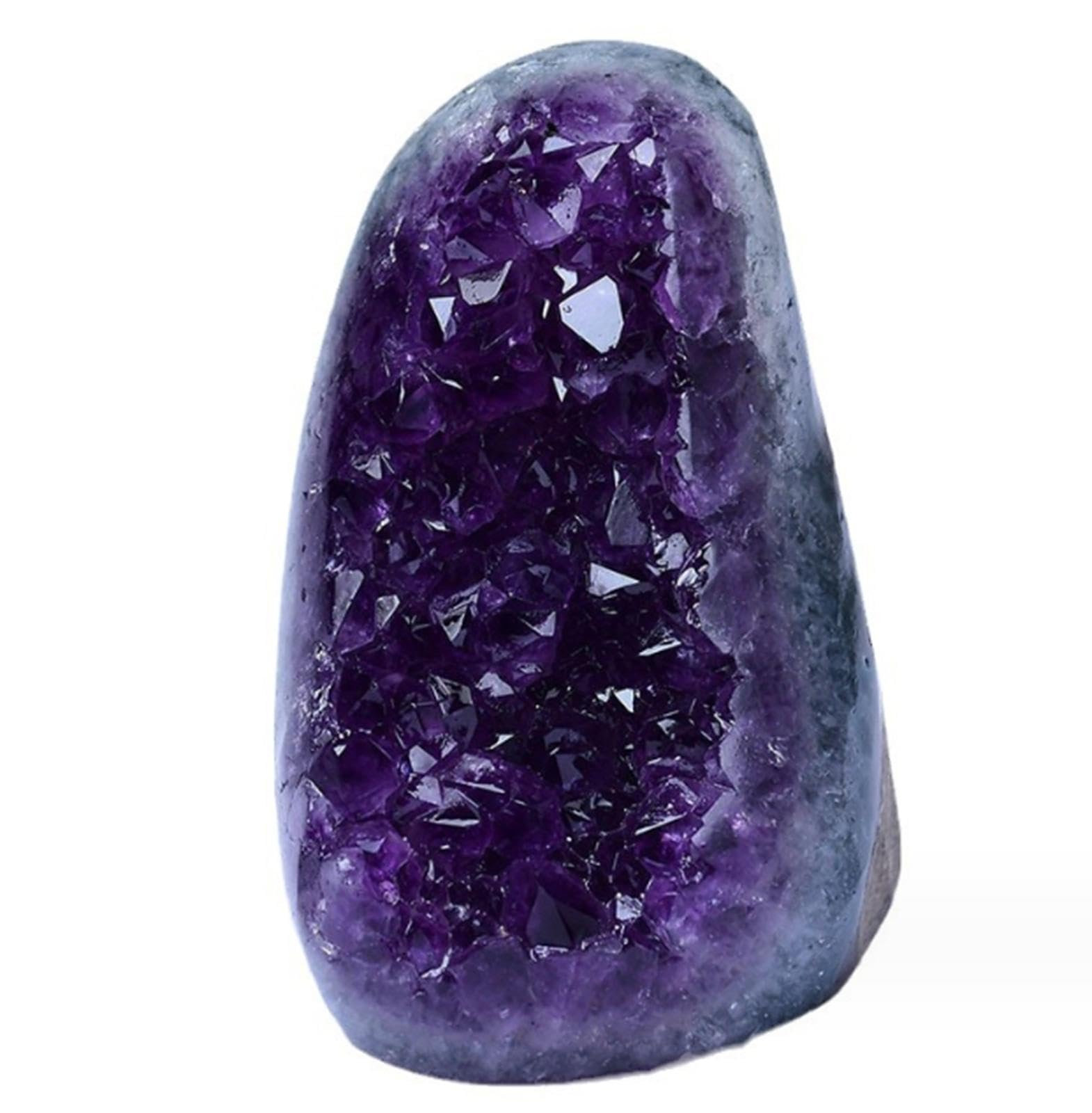 YLQUXEUV Amethyst Quartz Cluster Geodes Irregular Crystals Gemstones Home Decoration Crystal Stones Balancing Gift,150-170g