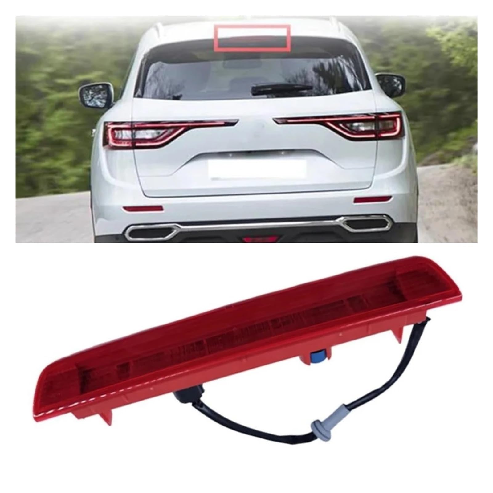 Luce Stop Centrale Alta 265909433R Auto LED Alta Lampada Freno Montata Terza Luce Coda Posteriore per Koleos per MK2 2016 2017 2018 2019 2020