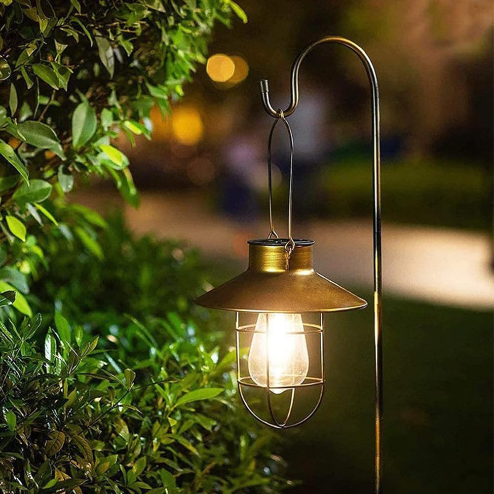 Gancio da Pastore per Esterni, Ganci da Pastore da Giardino, Metallo Palo da Giardino, Adatto per Appendere Gabbie per Uccelli, Lanterne, Cestini per Piante, Decorazioni Nuziali, 120cm