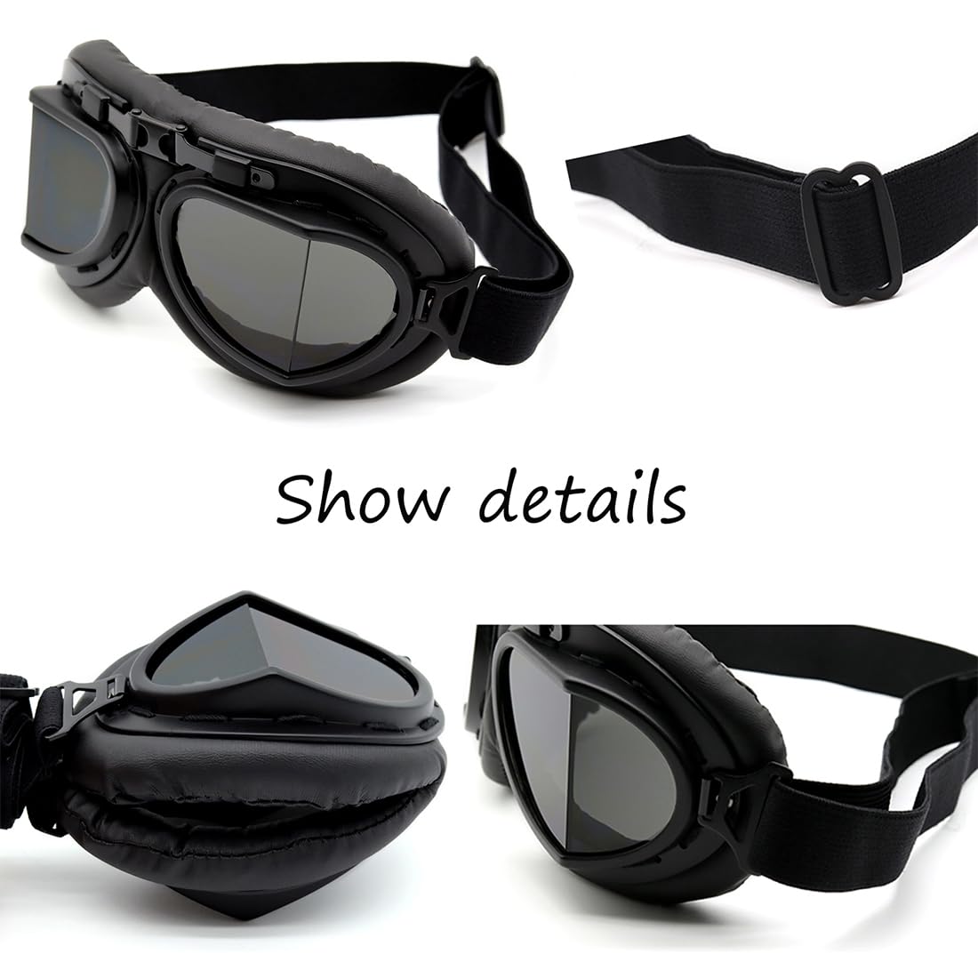 Vintage Aviator Occhiali Moto Occhiali Moto Moto Motocross Pilot Goggles