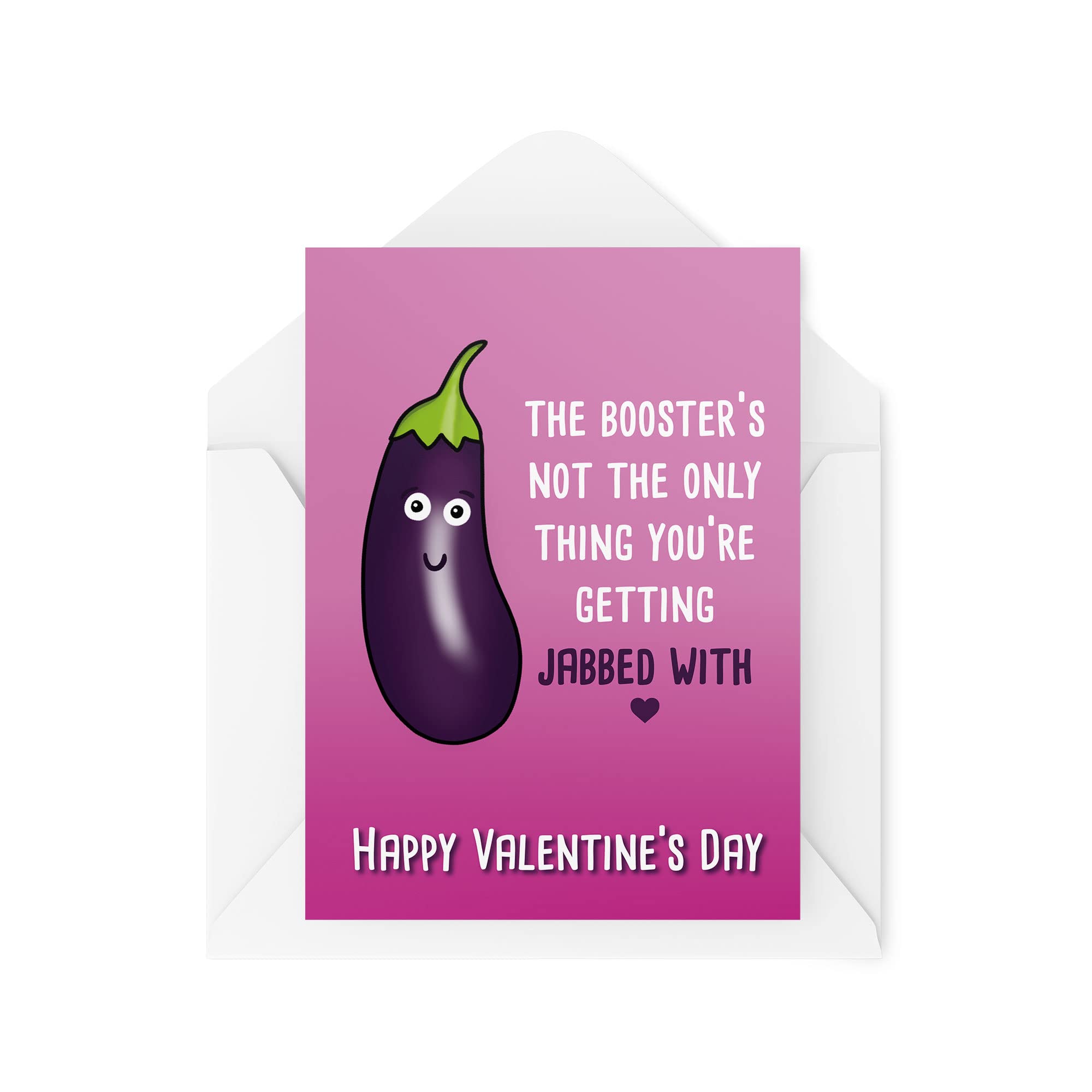 Funny Valentine's Day Cards | Couples Card | Couple Greetings Card | Not The Only Thing You're Getting Jabbed With | Husband Wife | CBH811