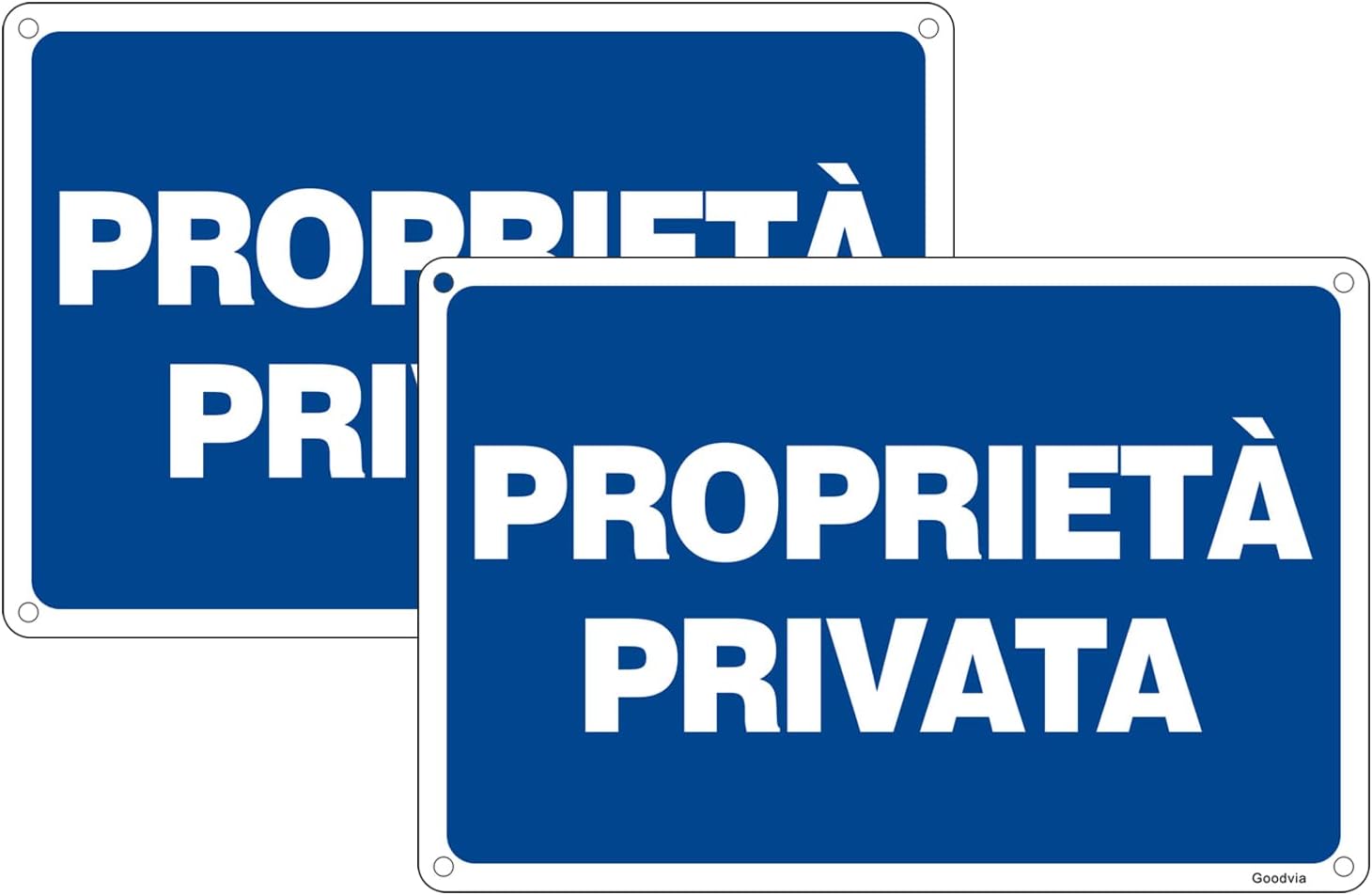 2 Pezzi Pannello Proprietà Privata Cartelli Di Avvertimento Difesa Di