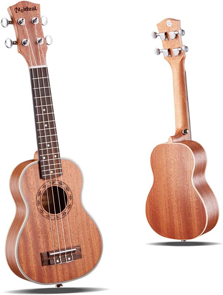 Meideal Ukulele Soprano Ukulele Acoustic 21 inch Ukulele Sapele Wood Professional Ukulele Best Gift for Beginner and Experienced Musicians