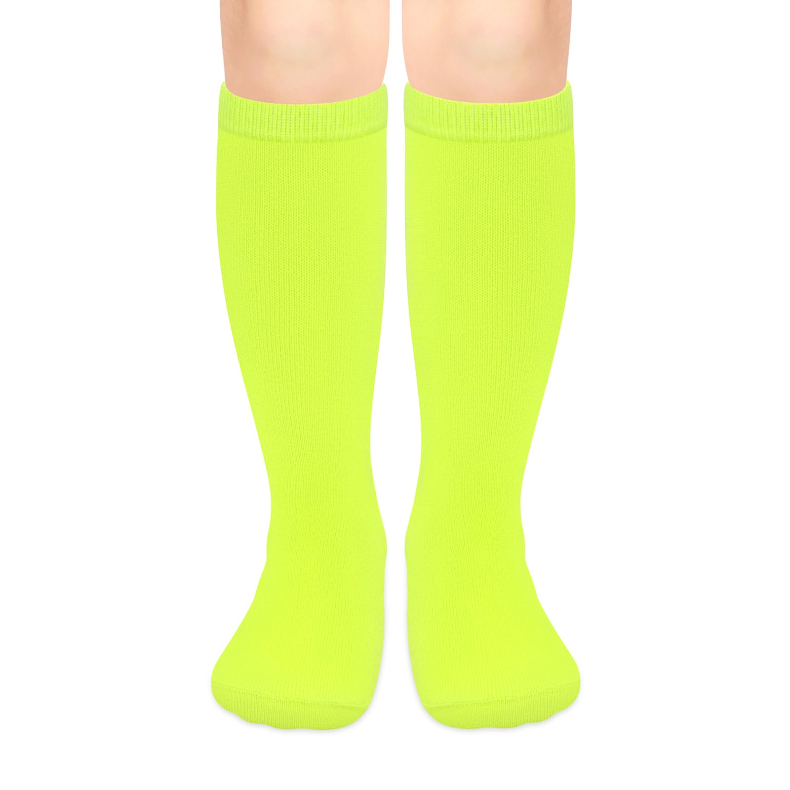 Olreco 1 Pack Toddler Kids Youth Soccer Socks Girls Boys Baseball Socks Youth Knee High Softball Football Accessories Cotton