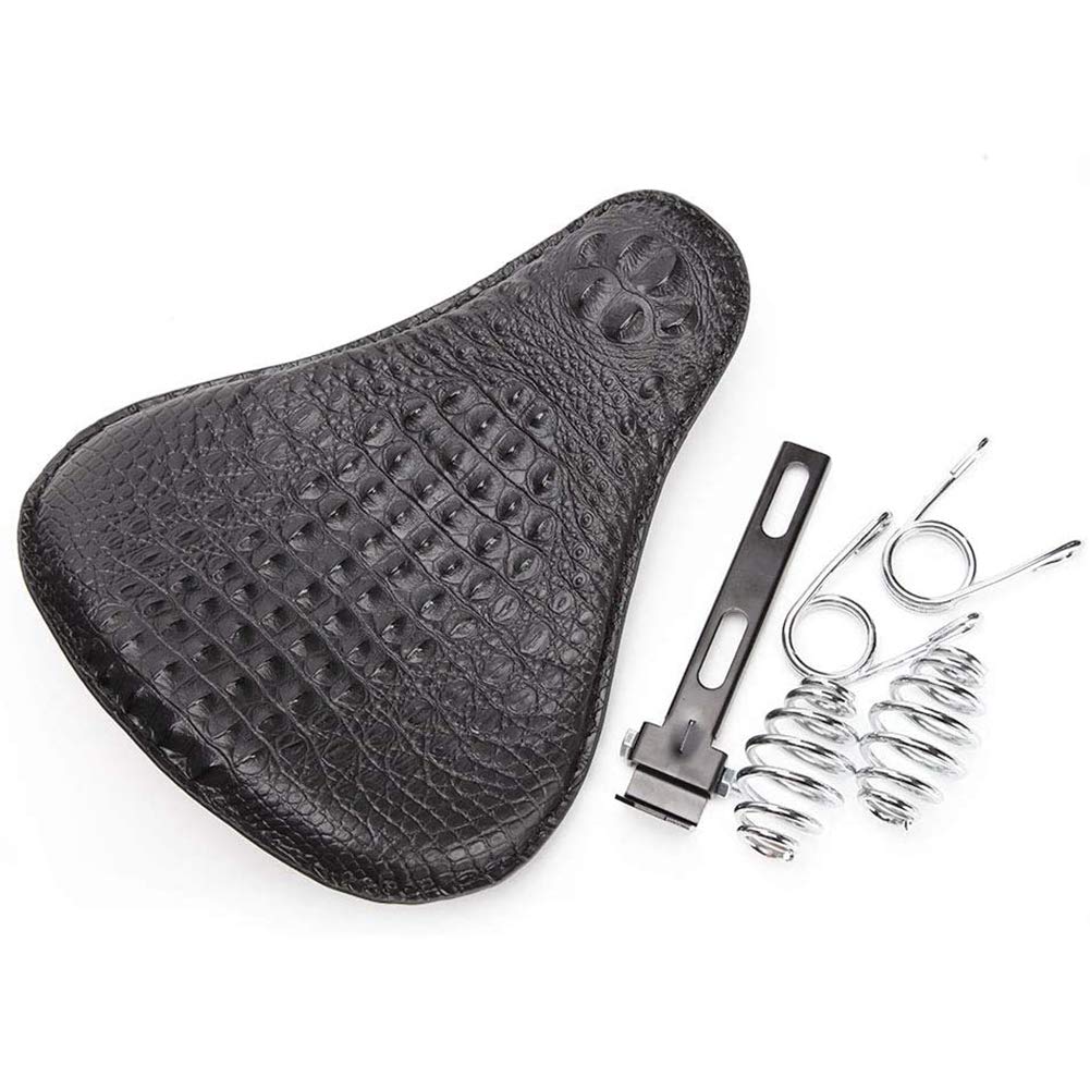Asiento acolchado para motocicleta, soporte para moto, accesorio de modificación, cojín de cocodrilo para Sportster Bobber Chopper