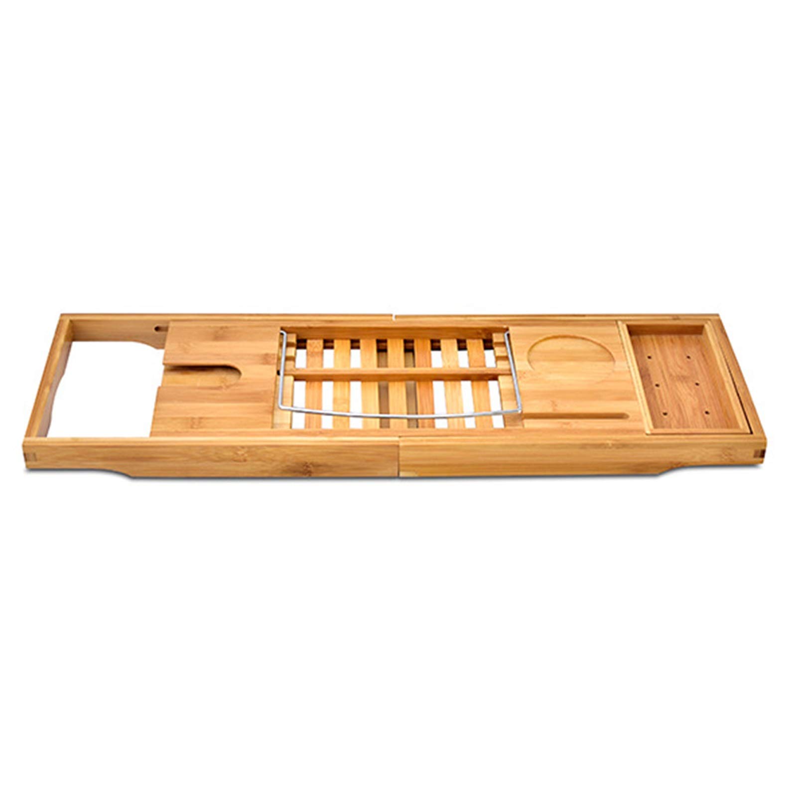 MYUYEE Bath Caddy Bathtub Tray Bathtub Rack Multifunctional Bathtub Caddy Tray Retractable Bathtub Rack Bath Bridge/Picture Color/70 * 22 * 4Cm