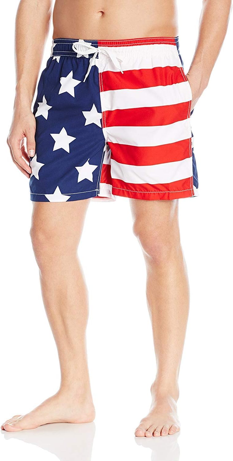 Kanu Surf Mens Monaco Swim Trunks (Regular & Extended Sizes)