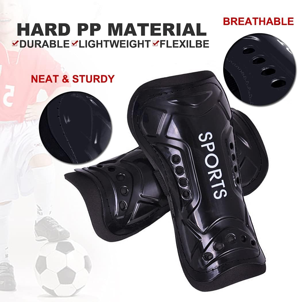Youth Soccer Shin Guards for Kids Child Soccer Shin Pads Protective Gear Soccer Equipment Soccer Gear Calf Sleeves for Boys Girls Kids Youth Toddler Children Teenagers Protection for Ankle : Sports & Outdoors