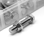 245PCS M6 M8 M10 Heavy Duty Flanged Bolts and Nuts Kit,Stainless Steel 304 Metric Flanged Hex Screws Nuts Includes 15 Most Common Sizes