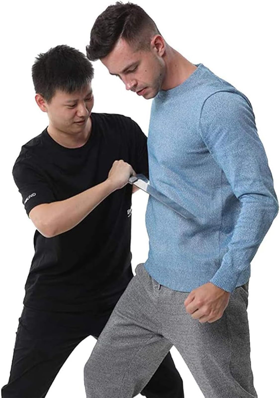 Camicia Resistente al Taglio Polizia Abbigliamento Antitaglio Pullover Protettivo di Livello 5 Girocollo Camicia di Sicurezza sul Lavoro A Maniche Lunghe per La Produzione Industriale Blue,M