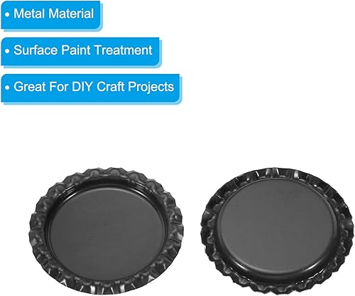 Miniatura 4 de PATIKIL Tapas decorativas planas de 1 pulgada, paquete de 30 bandejas colgantes de botella de manualidades, doble cara, impresas para colgantes de