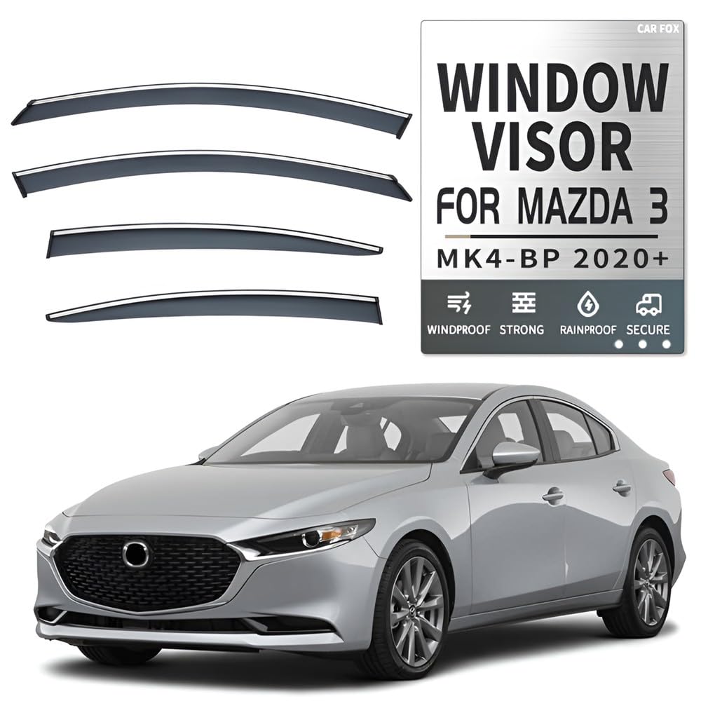 マツダ　MAZDA3　ファストバック　ドア　バイザー Amazon | マツダ3 ファストバック BP系（2019年5月～現行）に適合する