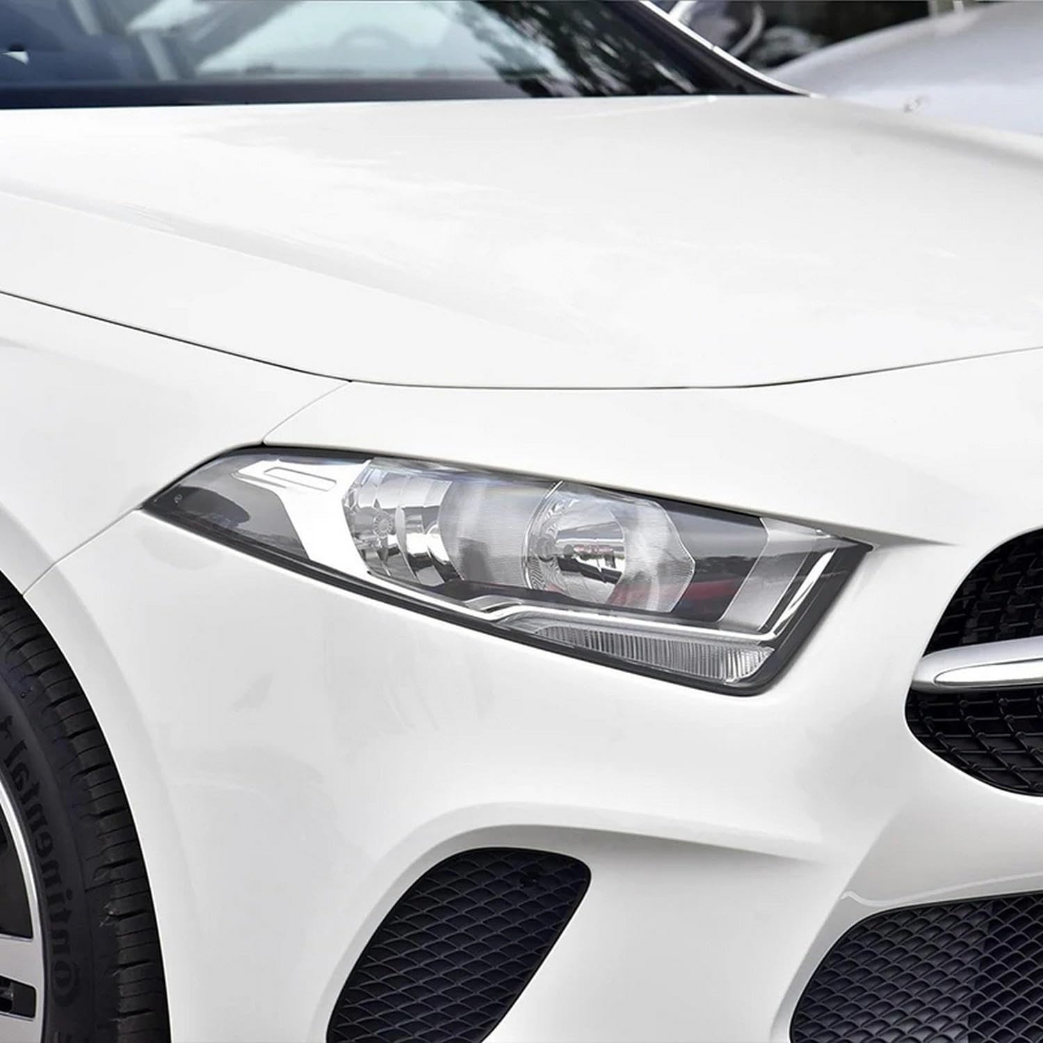 2 Pcs Car Headlight Protective Film Restoration Transparent TPU Sticker，for Mercedes Benz A C E S CLA ML CLS SLK SLC SL Class AMG GT Maybach