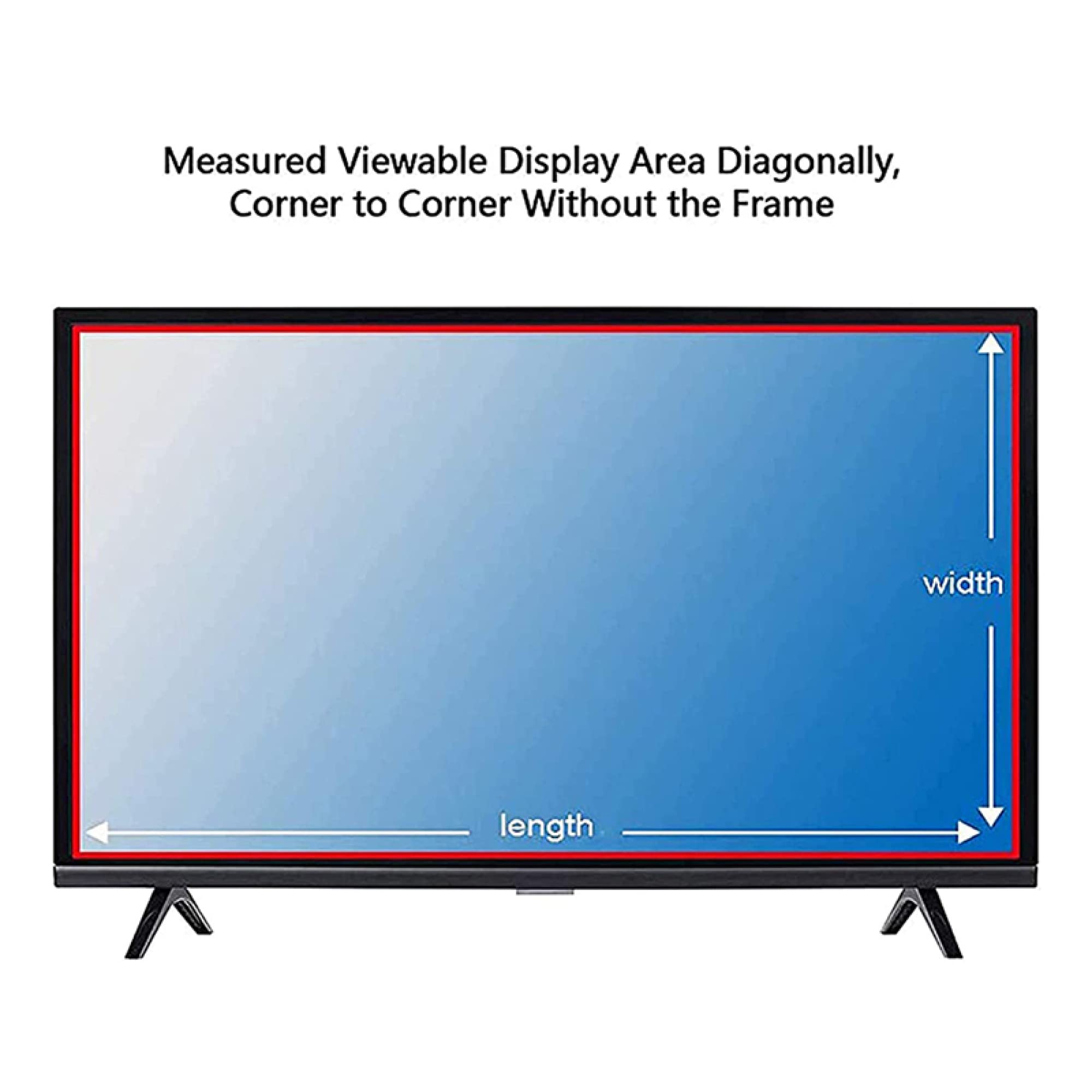 Pellicola protettiva antiriflesso per schermo TV opaca antigraffio/filtro anti-radiazioni UV per LED LCD da 32-75 pollici/A / 70 Inches 1538x869 mm