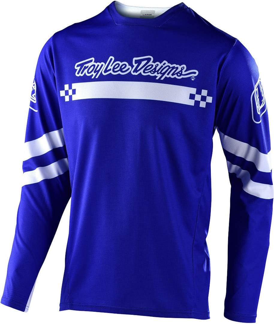 Troy Lee Designs Sprint Factory Youth Off-Road BMX Cycling Jersey - Royal Blue/Whte/Small : Clothing, Shoes & Jewelry