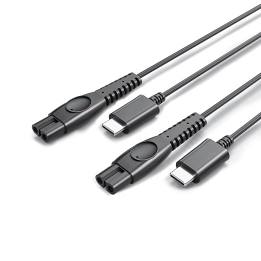 Superer – Superer 5V USB Ladekabel Passend für Philips One Blade 360 Q