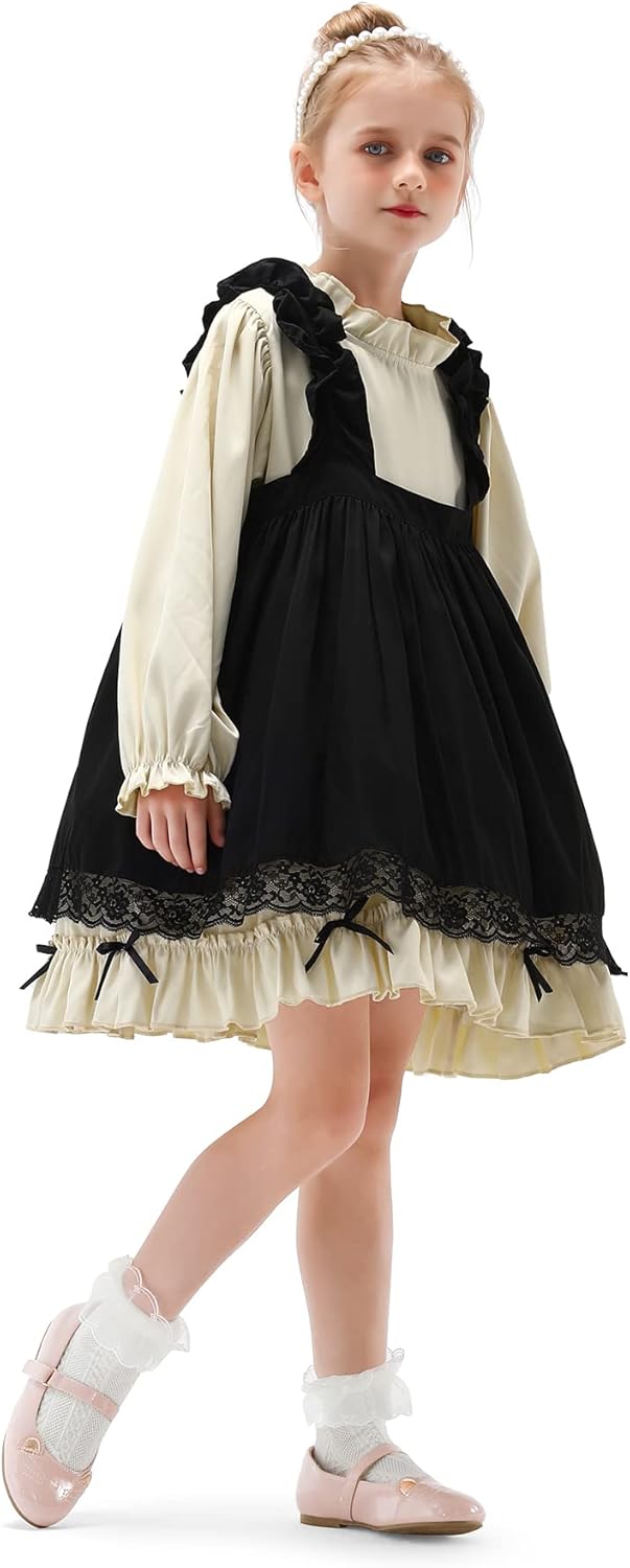 K KomForme Girl's Ballet Flats Non-Slip Soft Mary Jane Walking Party Dress Shoes for Toddler/Little Kid/Big Kid - Image 3