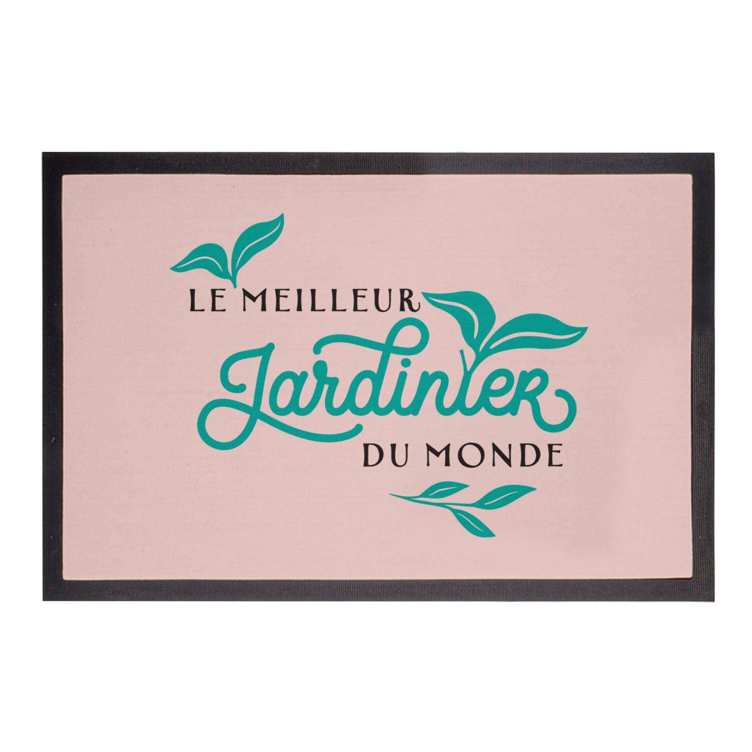 Paillasson rose Fabulous 75x50cm résistant pour entrée de passionné de jardin