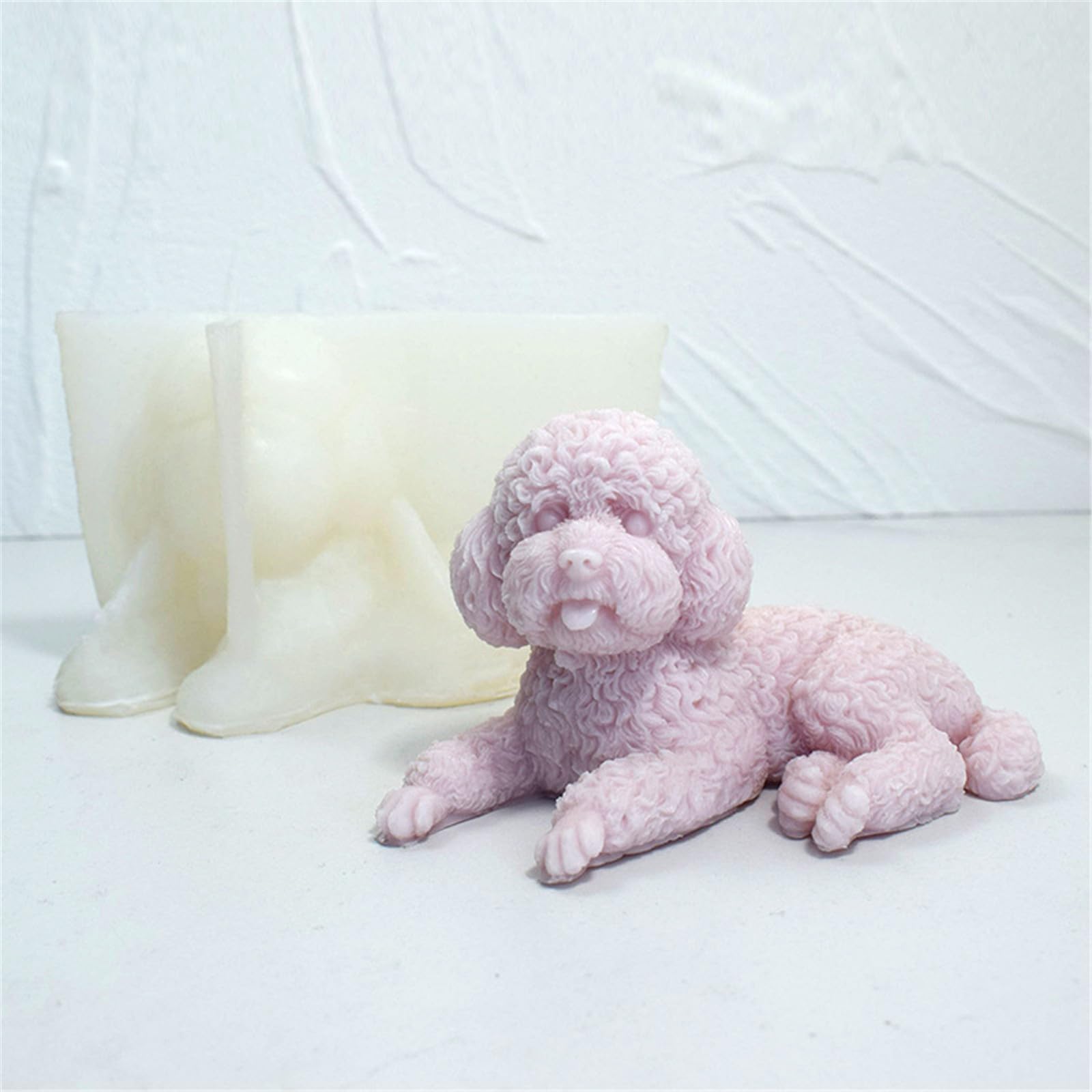 Moule en silicone en forme d'animal pour chien, savon, plâtre, résine, artisanat au chocolat, outils de pâtisserie, décoration de la maison, gypse 3D en silicone
