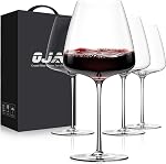 Stemless Wine Glasses Set of 4 13.5oz, Hand Blown Red White Wine Glasses Unique Gifts for Him Her for Birthday, Wedding, Christmas, Anniversary