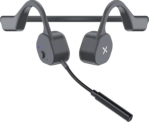 Visixa® Auriculares de conducción ósea con micrófono - Auriculares de conducción ósea - Auriculares de conducción ósea con micrófono Auriculares