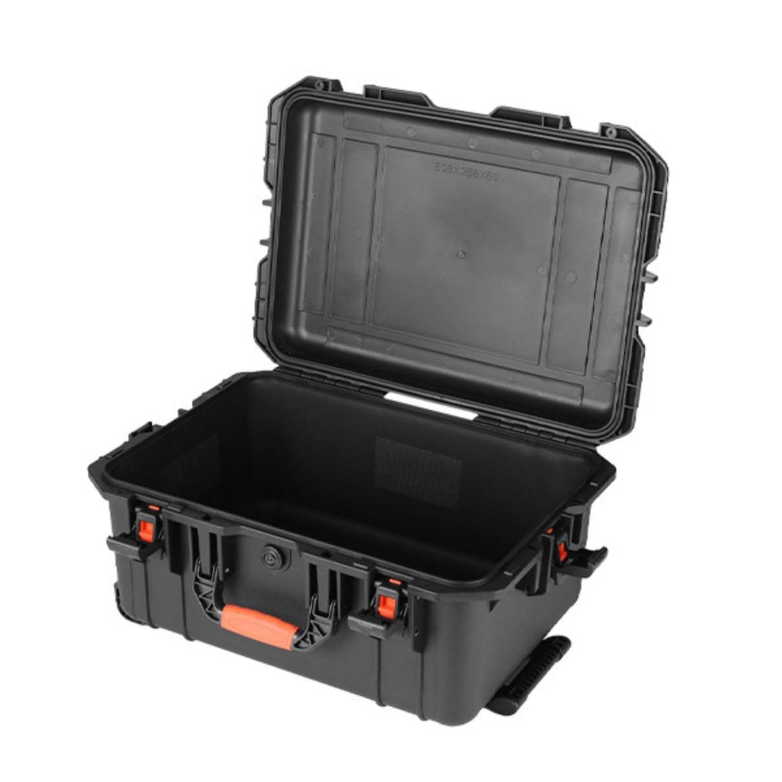 Qianly Maleta para Equipos con Ruedas, Modelo YJZP9508A, Caja De Herramientas con Ruedas, Dimensiones Exteriores 570x420x290mm, Dimensiones Interiores 508x358x253mm, Profundidad Interior 50+203mm
