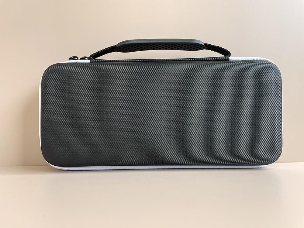 Voikoli Protective Eva Hard Shell Case Compatible with ASUS ROG Ally Gaming Handheld,Shockproof,Stylish and Durable (with White Zip)