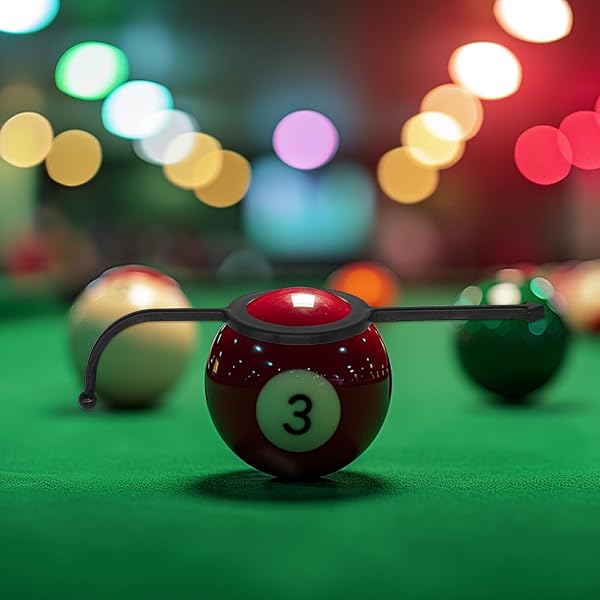 Ensemble de 4 Aides à la visée Noires pour Billard, Accessoires et Fournitures pour Table de Billard, entraîneur de Billes Blanches pour Billes de 2-1/4", Facile à Transporter, Convient aux débutants - 3