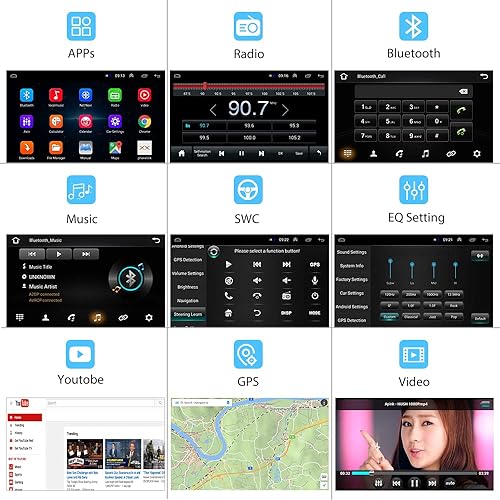 Miniatura 8 de Radio de coche Android para Honda Civic 2006-2011 Estéreo de coche 10.1 Pantalla táctil Estéreo GPS Navegación para coche Android Unidad principal