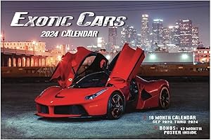 2024 Dodge Charger Wall Calendar