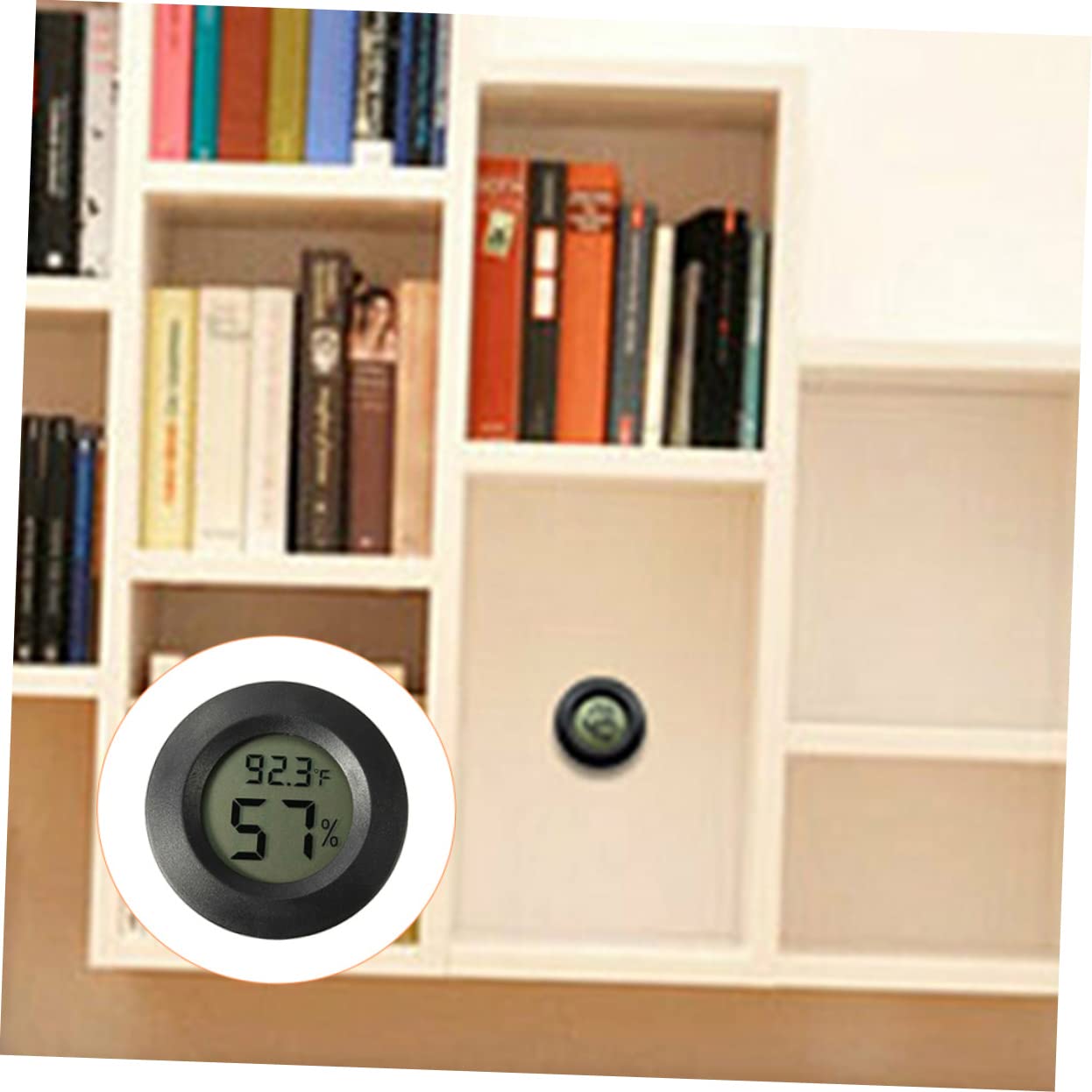 BESPORTBLE 21pezzi Igrometro Digitale Mini per Rettili Termometro e Misuratore di umidità per Terrario da Display e Compatto per Ambienti Domestici e Allevamenti di Animali