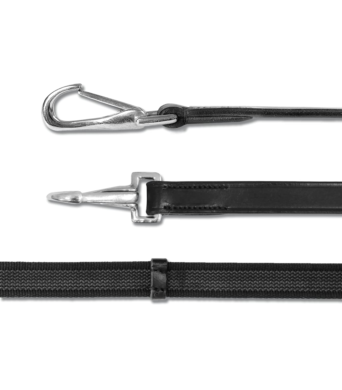 WALDHAUSEN Horse Fashion Anti Rutsch Zügel mit Karabiner