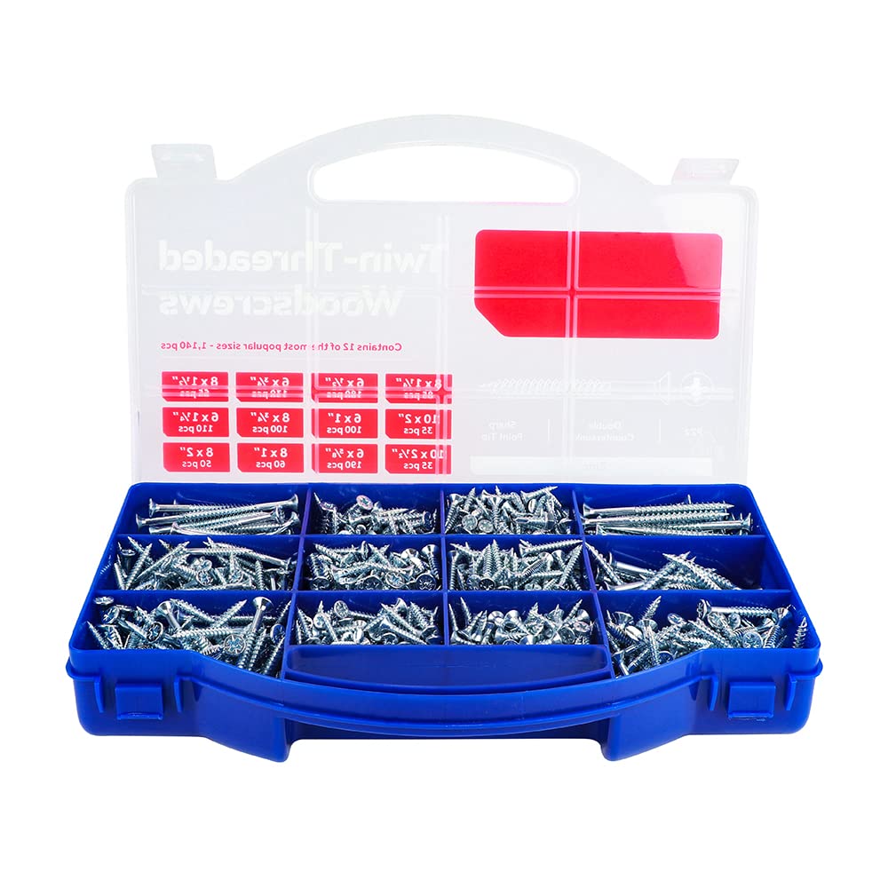 TIMco WOODTRAY - Tornillos para madera (cinc)