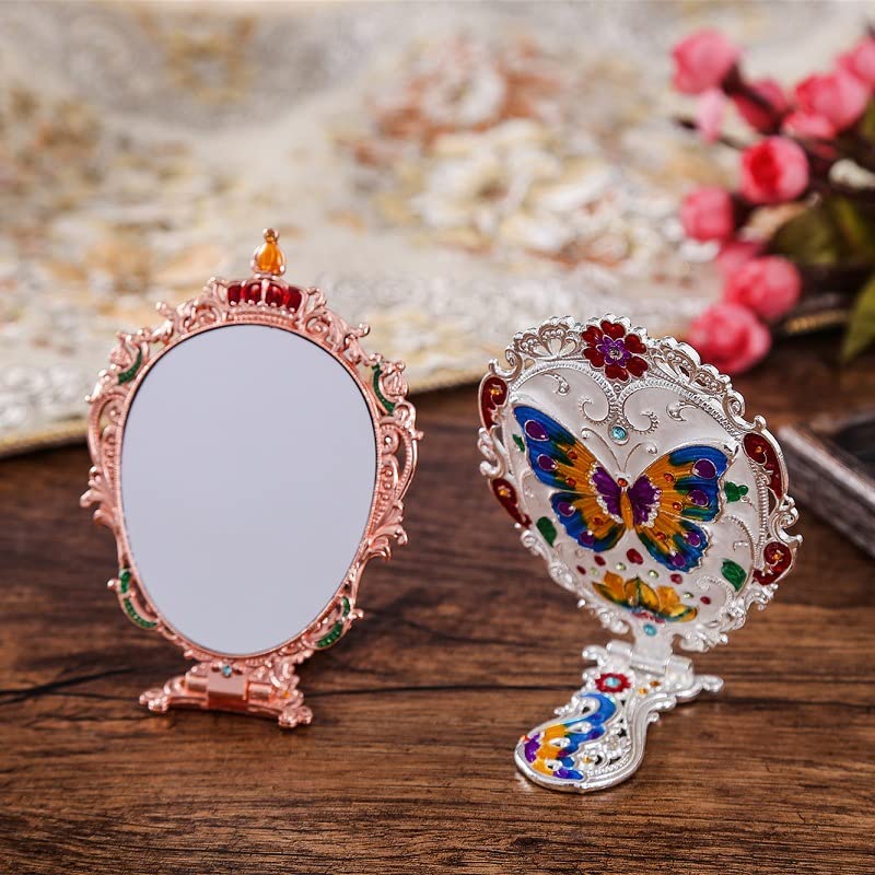 Amazon.com: BYVUTE Handheld Mirror Set, Vintage Makeup Mirror and