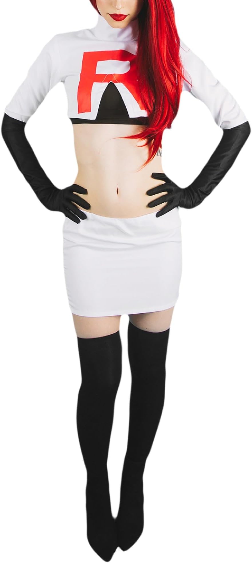 Women US Size Cosplay Costume Outfit with Gloves and Socks Halloween Costume