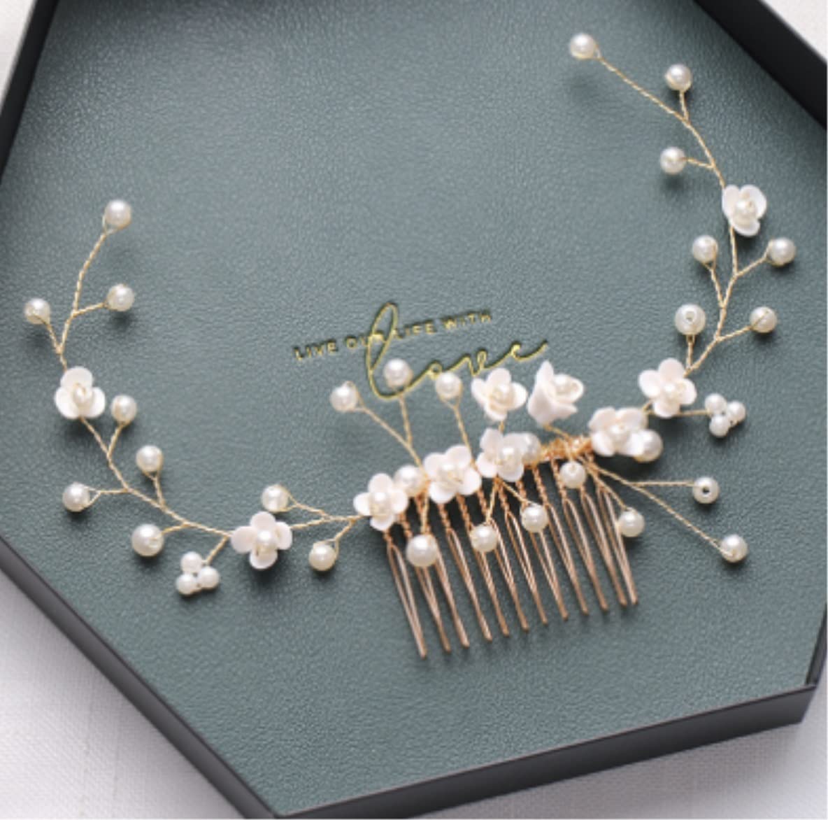 RUVOO Peinetas para el Pelo Novia Peine para el Cabello Peineta De Boda De Cristal A La Moda, Tiara, Accesorios para El Cabello De Novia, Tocado De Novia, Cabello Hecho A Mano para Mujer Boda Mujer