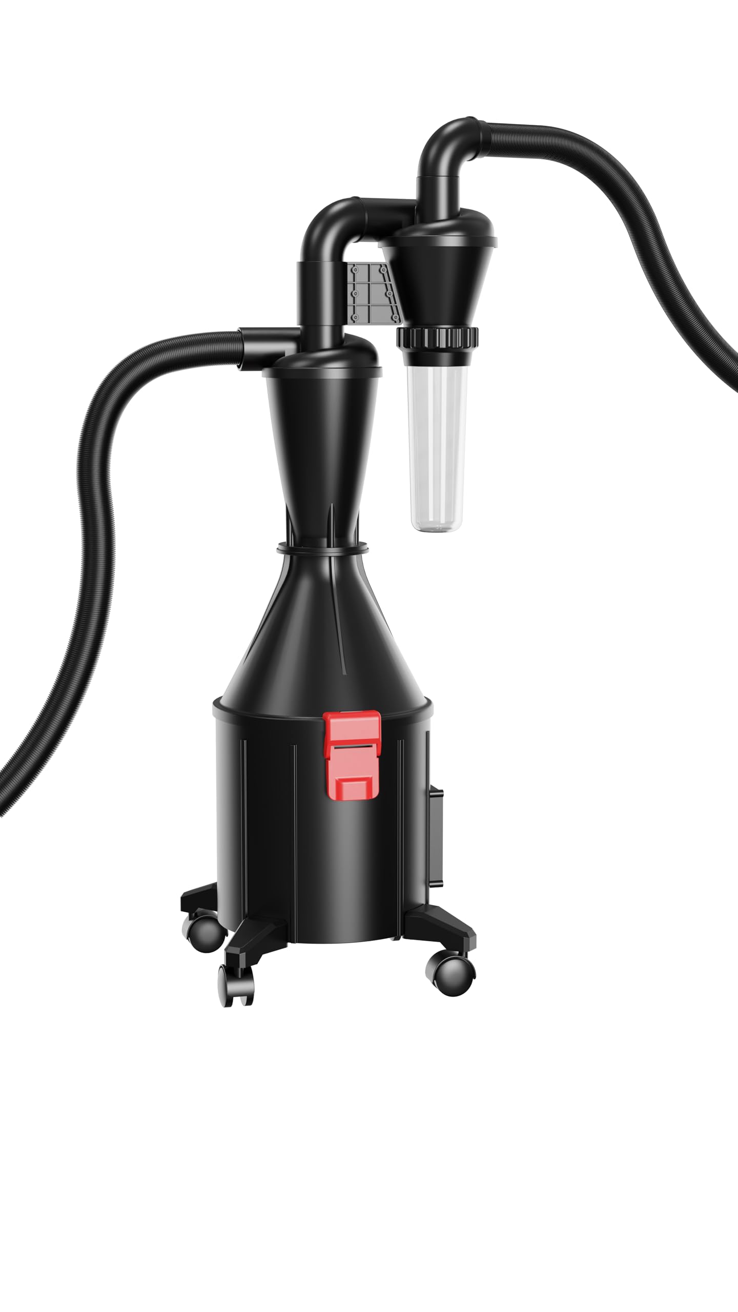 Doppelfilter Zyklon Staubsammler mit Doppelfunktion Eimer, kann an der Wand montiert oder als Eimer mit Rollen verwendet Werden 2 in1 Multifunktionaler Zyklon-Staubsaugerabscheider