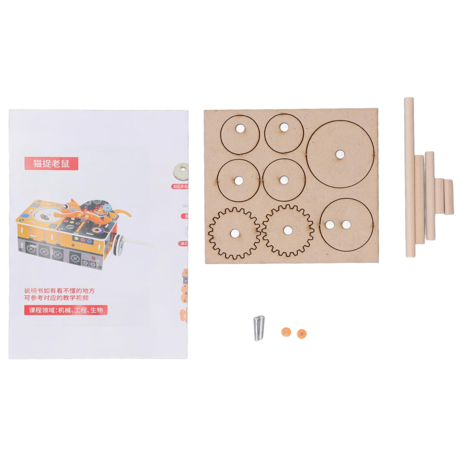 Kit STEAM Giocattolo da Costruzione Educativo Progetti Fai da Te per Bambini 8 unità Affidabile Materiale in Legno EVA