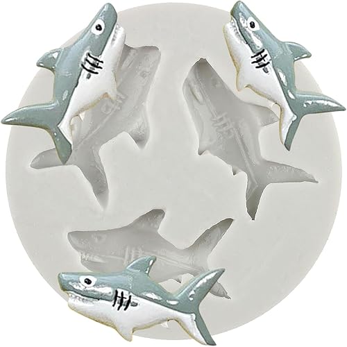 Vista 19 de Molde de silicona para fondant de temática marina, concha, caballito de mar, estrellas de mar, tortuga, molde de silicona para decoración de Estilo H