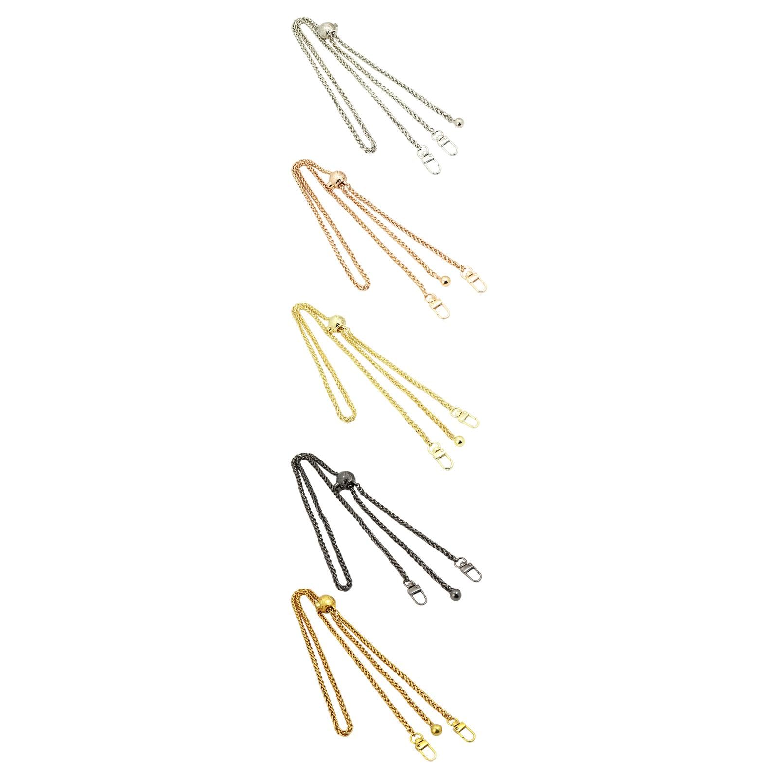 LOOM TREE® Purse Chain Strap Adjustable Bag Chain for Small Shoulder Bag Handbag Clutch Argent 1