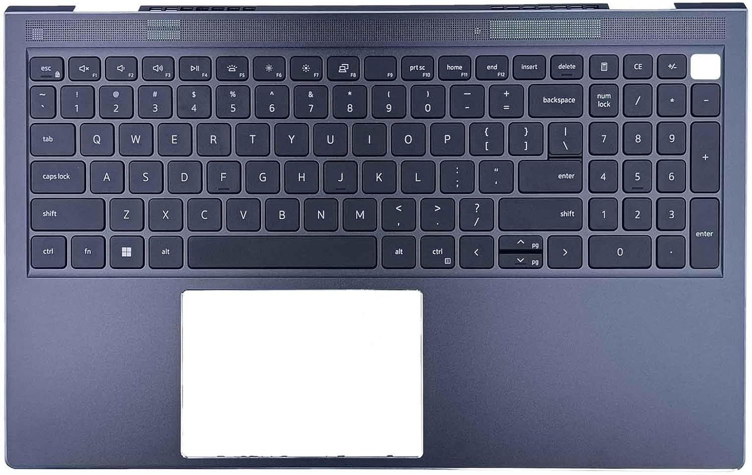 Replacement for Dell Vostro 15 7510 Palmrest Backlit Keyboard Assembly XV1DW 0XV1DW