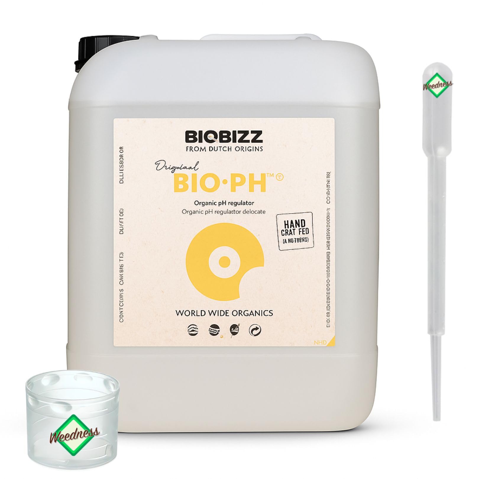 BioBizz Bio pH- Menos 5 Liter - Crecimiento de cultivo biológico natural con reducción de pH para interiores Fertilizante ph Minus Liquid
