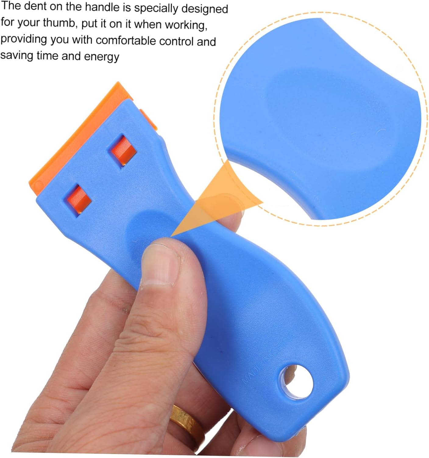 3pcs Plastic Razor Blade Sticker Remover Tool for Cars Kitchen Adhesive Decal Glue Scraper Replacement Heads